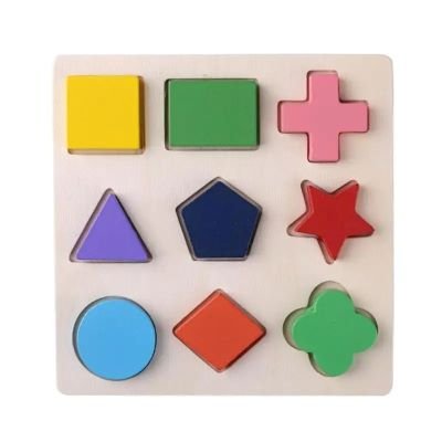 PUZZLE EN BOIS FORME GEOMETRIQUE | MNL CONFORT™ - MNL FAMILY